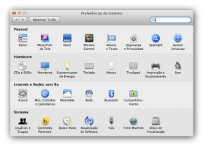 Preferências do Sistema - OS X Lion